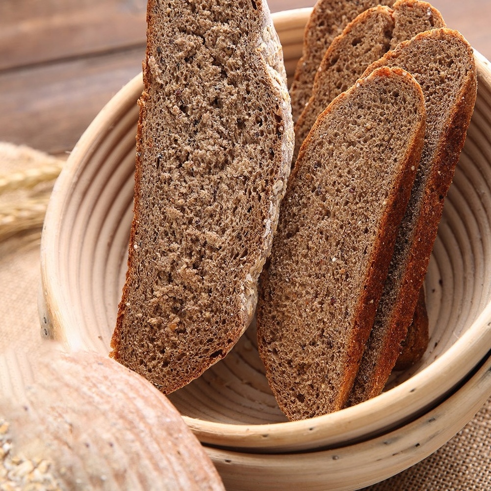 WORISTER Natural Rattan Dough Basket Proving Fermentation Basket with Liner Bread French Baguette Dough Brotform Proofing basket