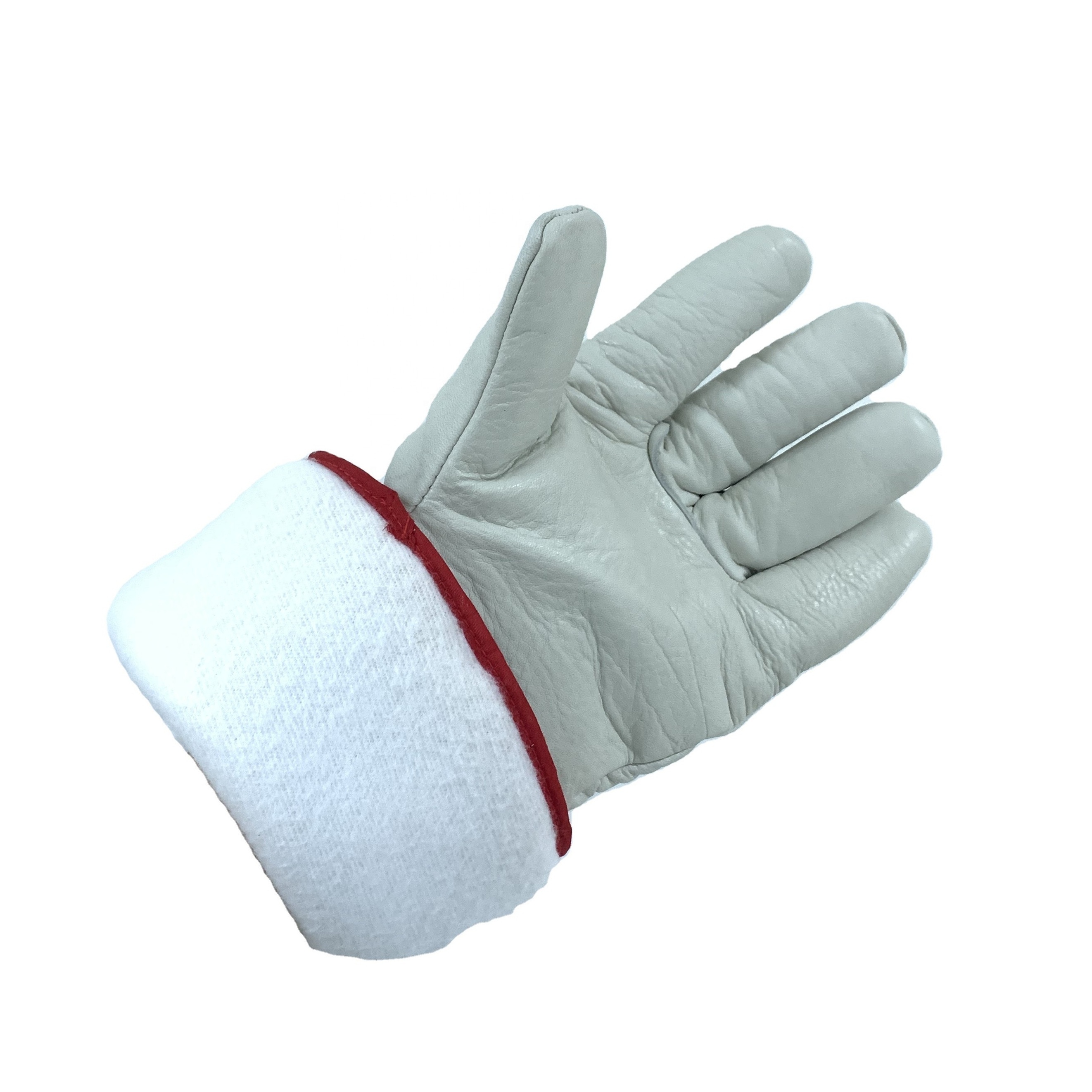 Liquid Nitrogen Low Temperature Resistant Freezer Leather Cryogenic Glove For Dry Ice