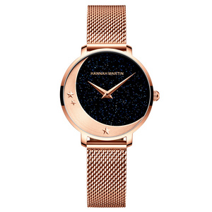 Top Brand Luxury Waterproof Women's Fashion Women Wrist Luxury Ladies Bracelet mesh strap watch