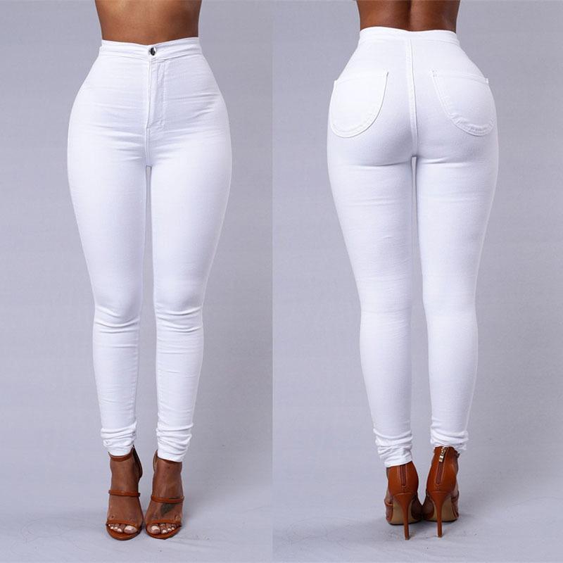 2022 Wholesale Fashion Custom Women Skinny Crazy Curvy Jeans Stretch Denim Fabric Elastic High Waist Slim Female Pencil Jeans