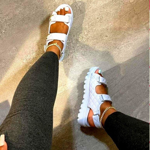 Fashion Pure Color Rubber Slides Sandals Summer Outdoor Beach Flat Shoes Flat Pumps Women'S Flat Shoes Anti-Slippery