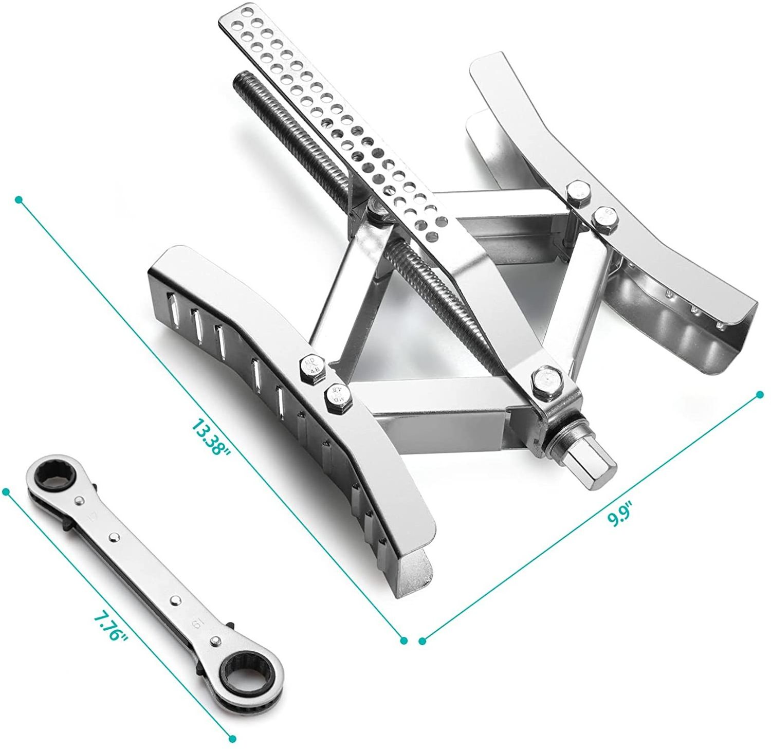 X Shaped Camper RV Wheel Chock Stabilizer for Travel Trailer Metal Locking Wheel Stop