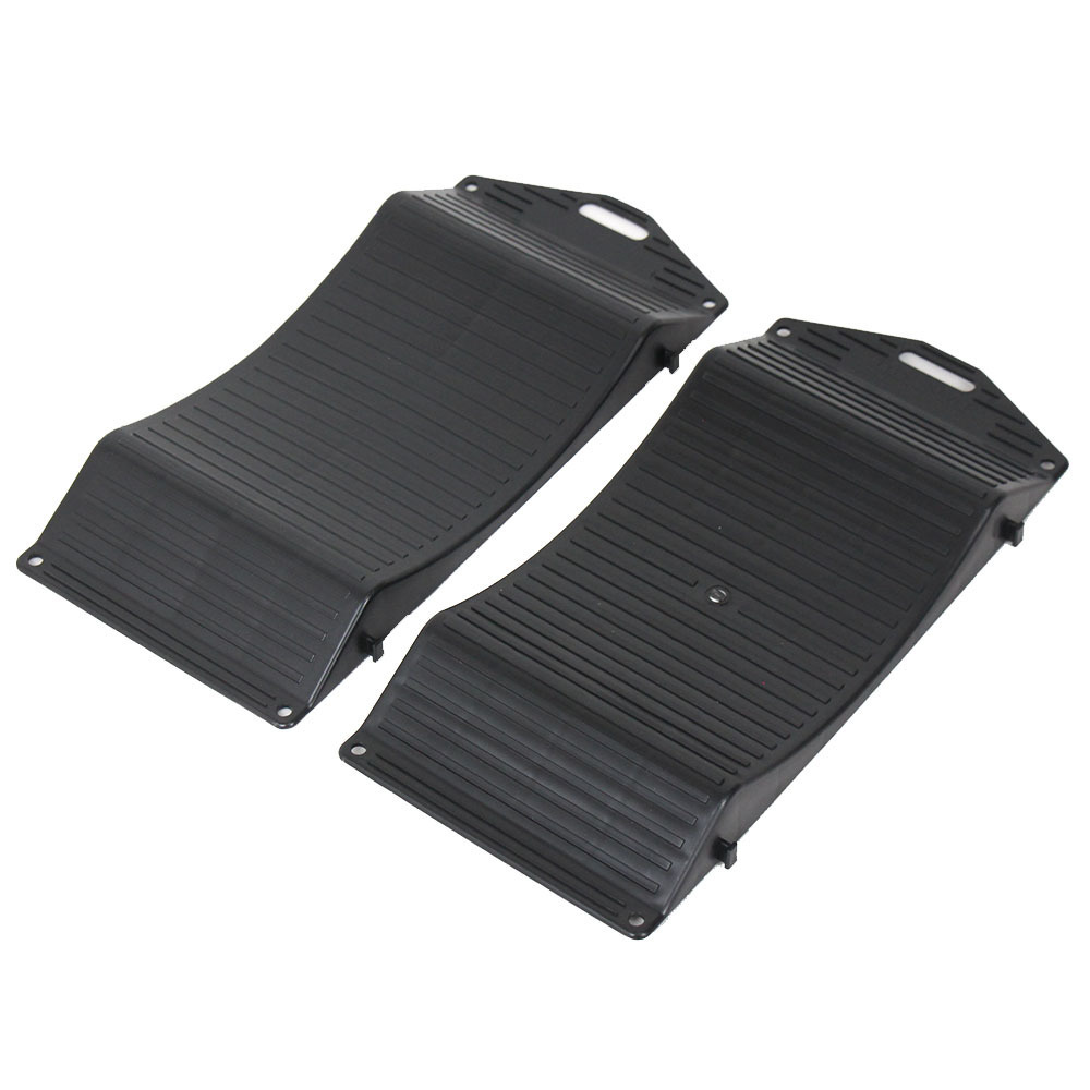 Customisable HDPE Curved Low Profile Ramps, Tire Saver Ramp for Flat Spot Tire Prevention and Vehicle Storage