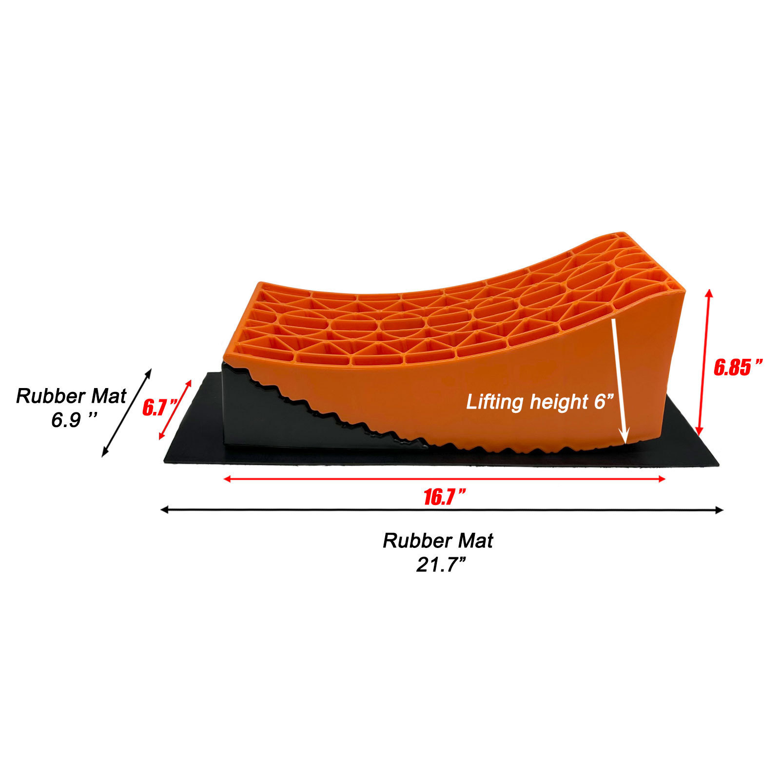 Heavy Duty Leveling Blocks Tandem Tire Changing Ramp for RV Trailer Campers Truck Motorhomes