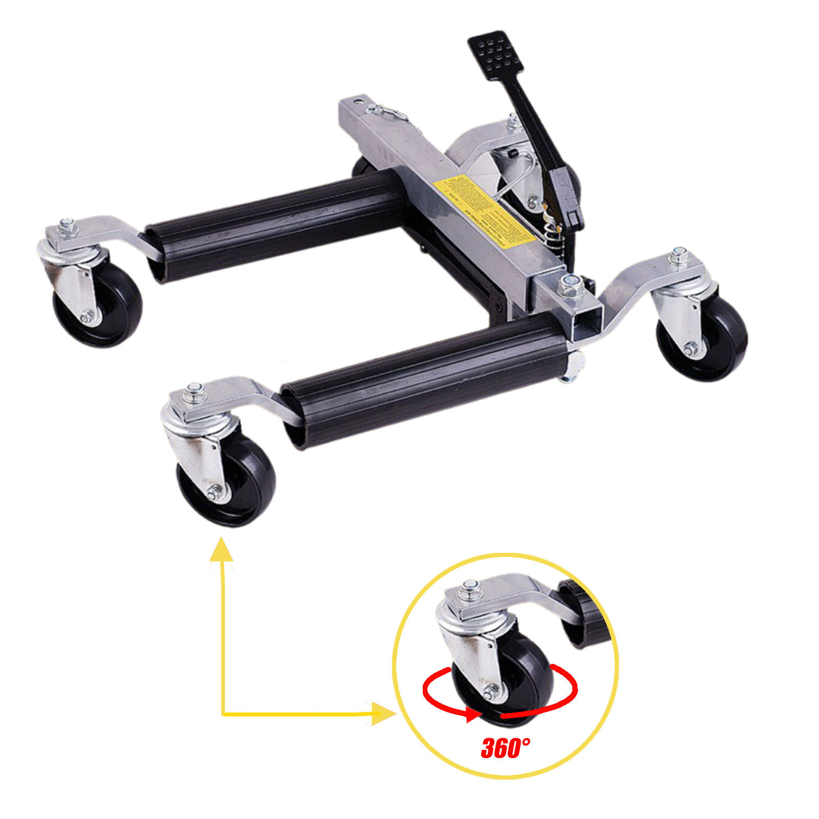 1500lbs Hydraulic Wheel Dolly, Car Jack Dolly, Car Moving Dolly, for Tire Auto Repair Moving