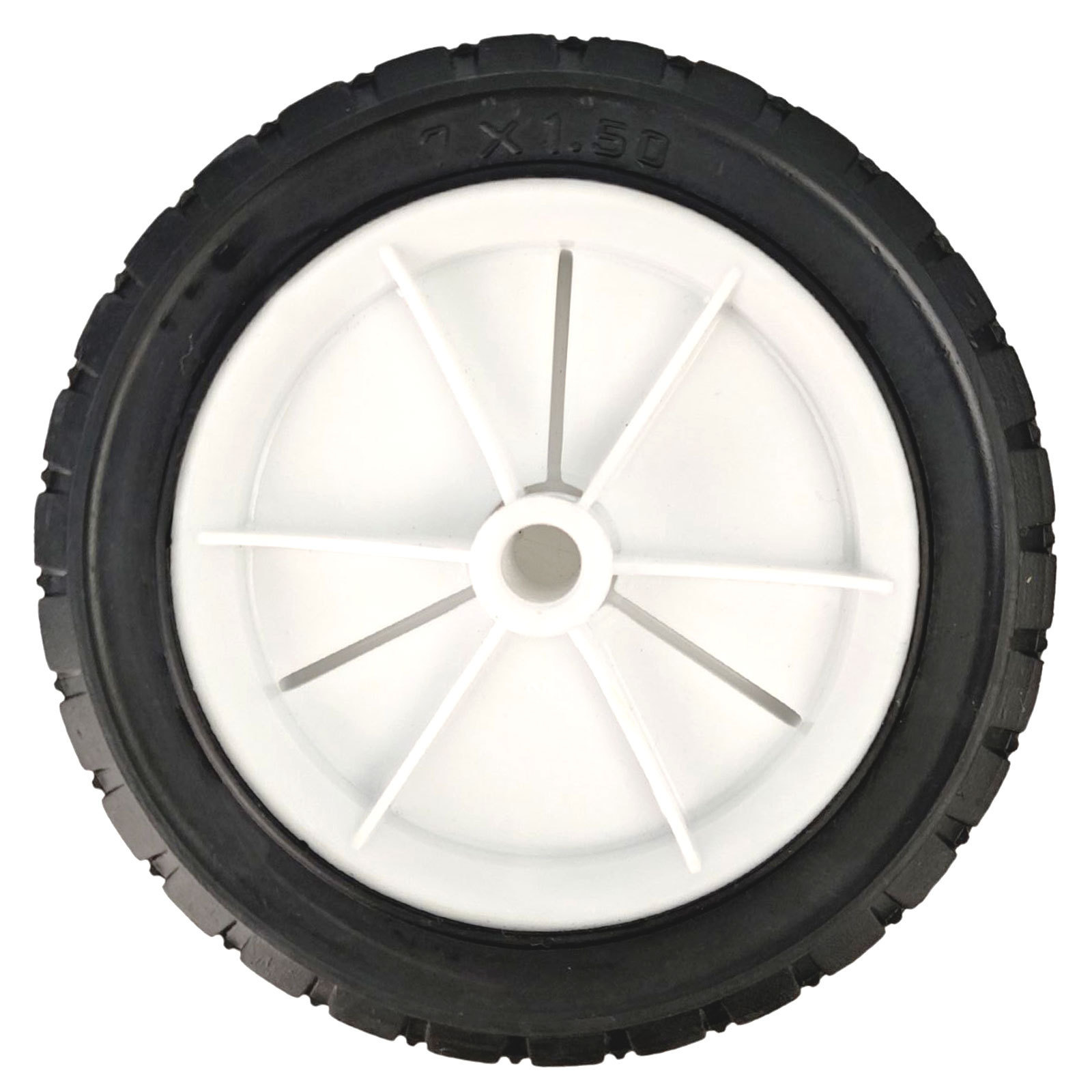 7x1.5 inch Plastic Replacement Lawn Mower Wheels with 1/2