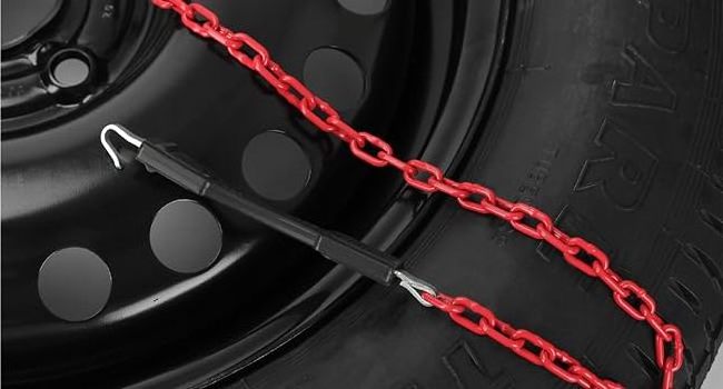 Snow Chains, 10Pcs Non-slip Tire Chains, 20 Teeth Winter Snow Tire Chains  for Snow Road