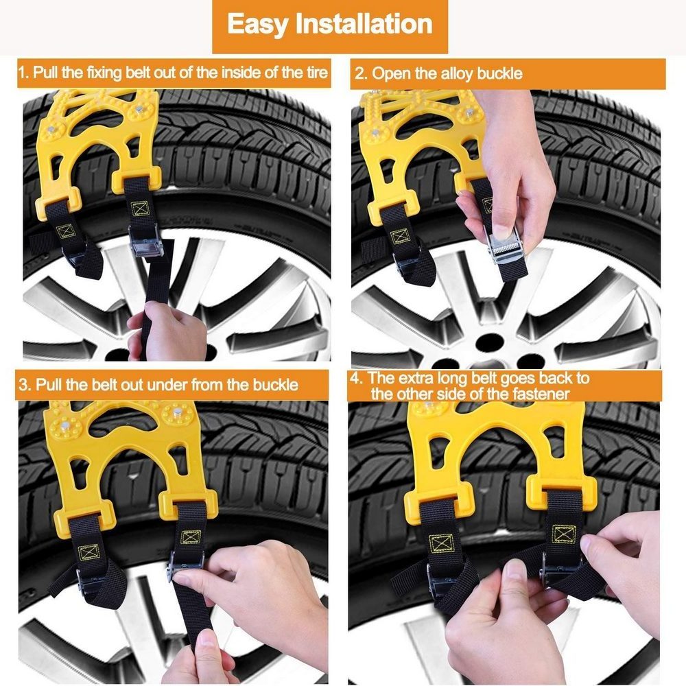 Heavy Duty  Snow Tire Chains for Car SUV Pickup Trucks