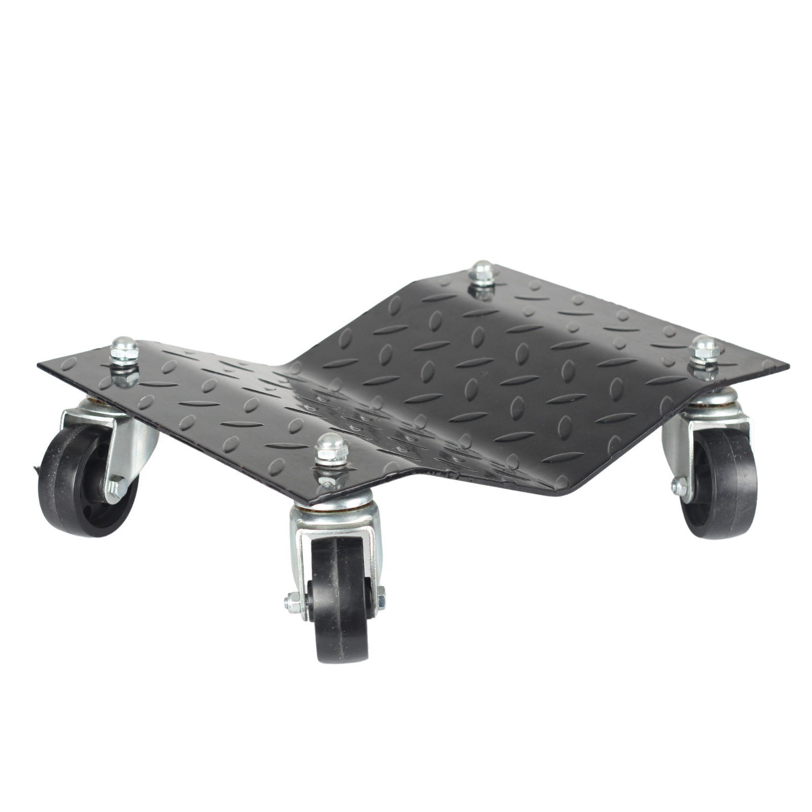 Car Dolly, Heavy Duty Wheel Dolly Vehicle Tire Skates with 6,000 lbs Total Capacity Silver Set of 4