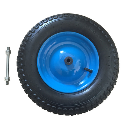 3.50-8 wheelbarrow pneumatic rubber wheel with tyre and inner tube