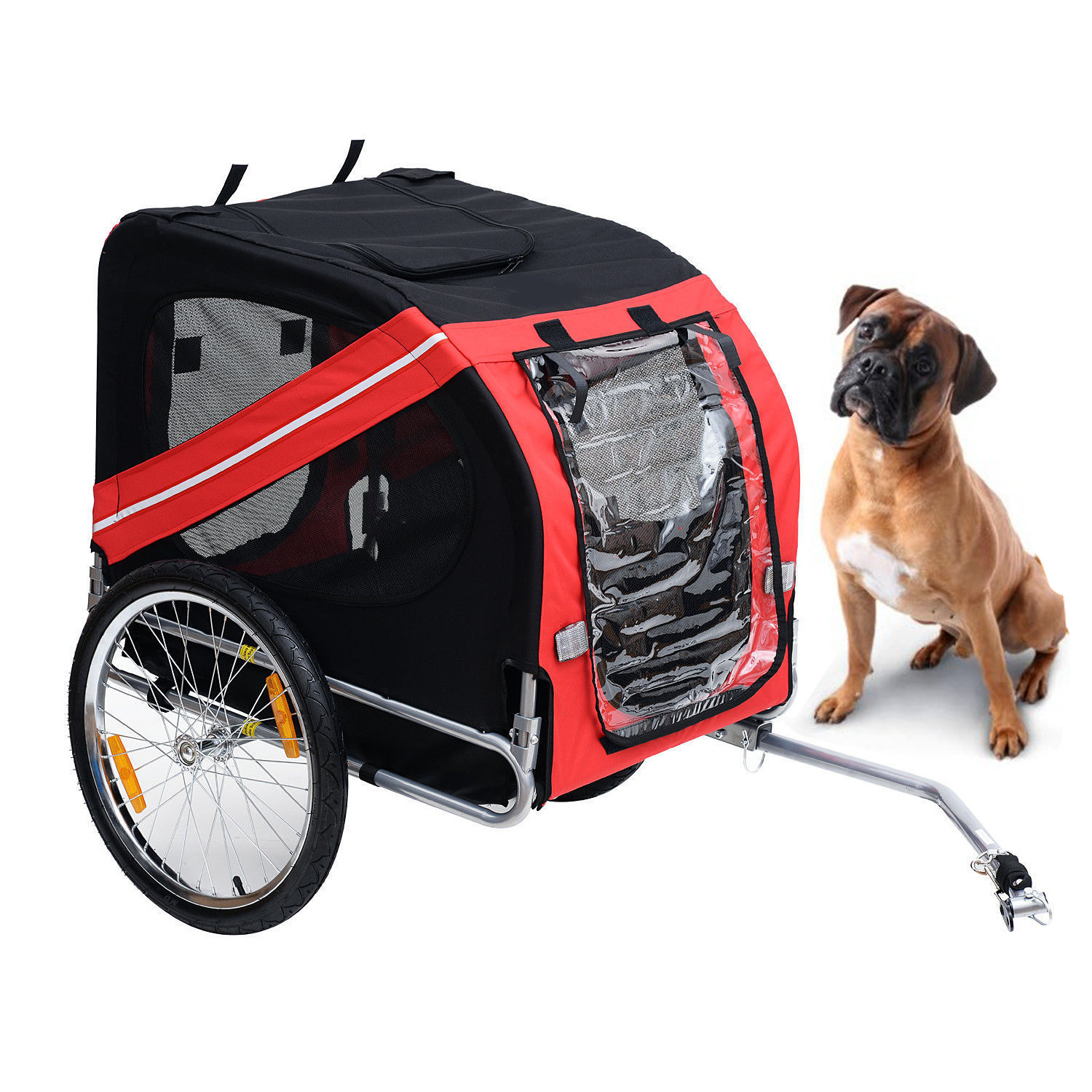 Premium Pet Bike Trailer Bicycle Trailer for Small,Medium or Large Dogs Dog Bicycle Carrier