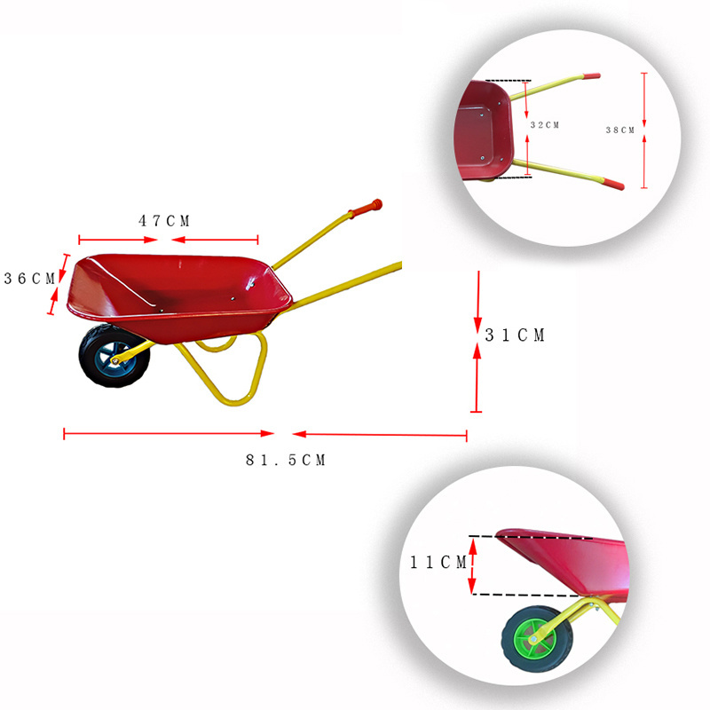 kid toy construction wheelbarrow for children