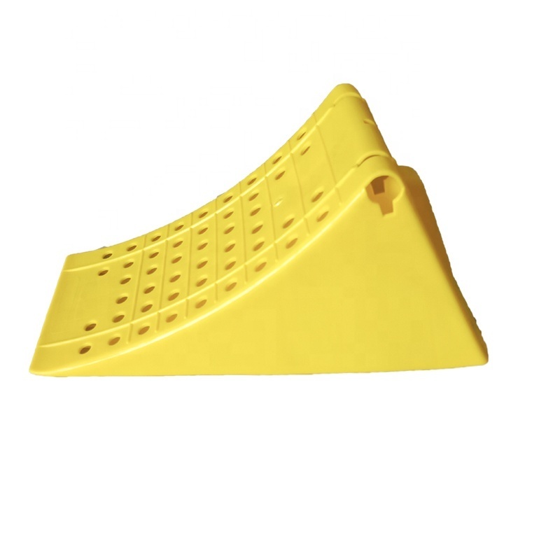 GT-03P HDPE Yellow Plastic Truck Wheel Chock Stopper