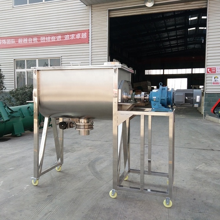 Horizontal Dry Powder Blending Full Auto New Generation Mushroom Substrate Blender Ribbon Mixing Machine Powder Mixer