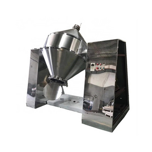 High Quality Acuracy Double Cone Powder Mixer Industrial Food Flour Automatic Rotary Mixing Machine With Protective Fence