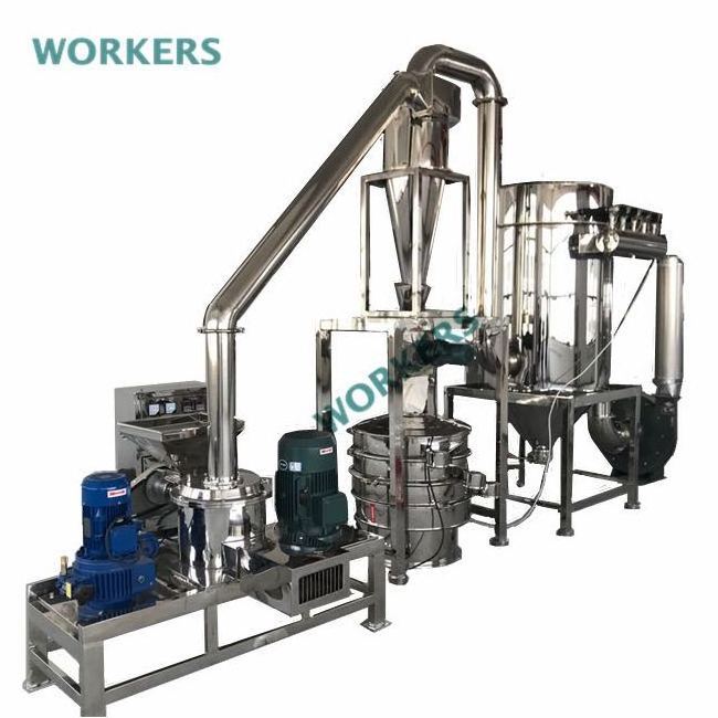 cryogenic micronizer pulverizer grinder herb superfine powder grinder machine industrial dry herb powder flour grinder