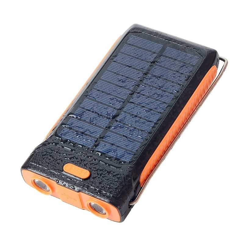 Solar Power Bank Solar Charger 10000mAh Power Bank Portable Charger External Battery Pack