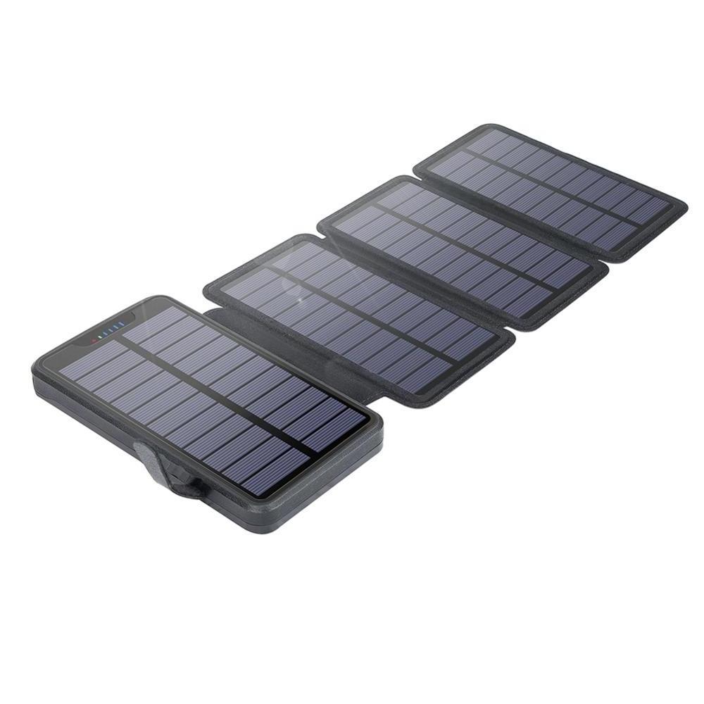 Best Gift 6w Outdoor Use Foldable Solar Panel Power Bank with Built-in 20000mah Battery