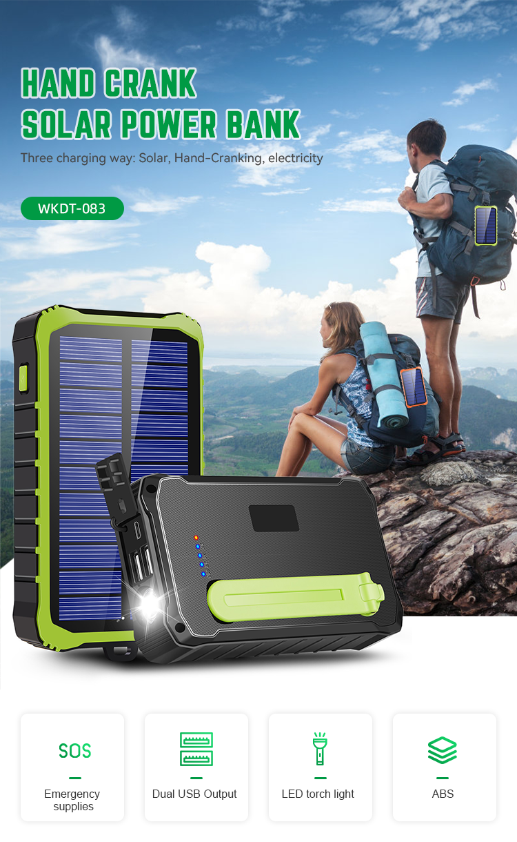 Wholesale Waterproof USB Solar Charger Portable Rohs Solar Cell Phone Charger, Solar Charger Powerbank for Mobile Phone