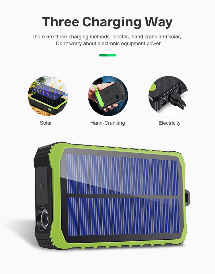 Wholesale Waterproof USB Solar Charger Portable Rohs Solar Cell Phone Charger, Solar Charger Powerbank for Mobile Phone