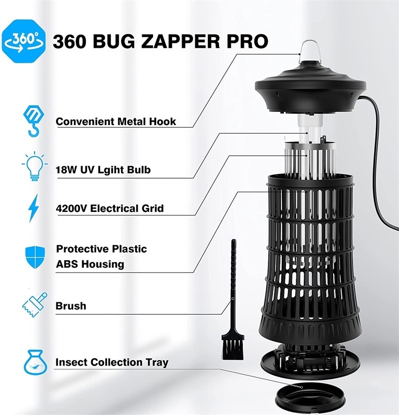 Flying Insect Repellent Trap Bug Zapper Pest Control Reject Product Moskito Mosquito Killer Lamp Anti Moustique