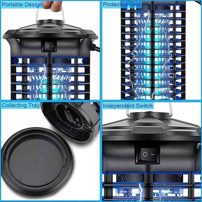 Electric Bug Zapper Pest Repeller Control Traps Eliminator Catcher Lure Led Uv Mosquito Killer Lamp