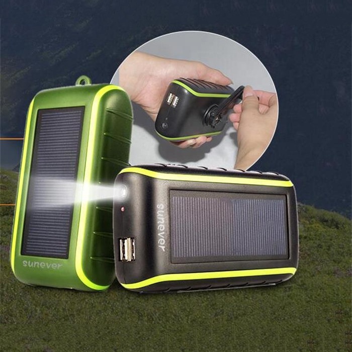 Travel Portable Emergency Hand Wind Up Power Dynamo Crank Kit Cell Mobile Phone Solar USB Charger