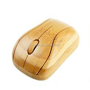 New Eco-friendly Wood Gift Gadgets 2023 Natural Bamboo Wireless Mouse For Christmas Business Gift