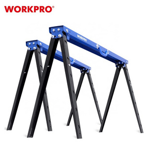 WORKPRO Folding Adjustable Saw Heavy Duty Horse Foldable Sawhorse