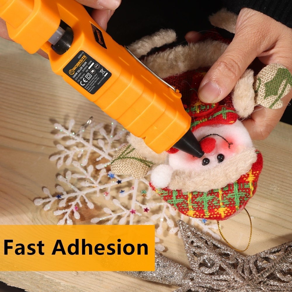 WORKSITE Customized Hot Melt Glue Gun 100W Factory DIY Art Tools Electric Mini Glue Gun 220V