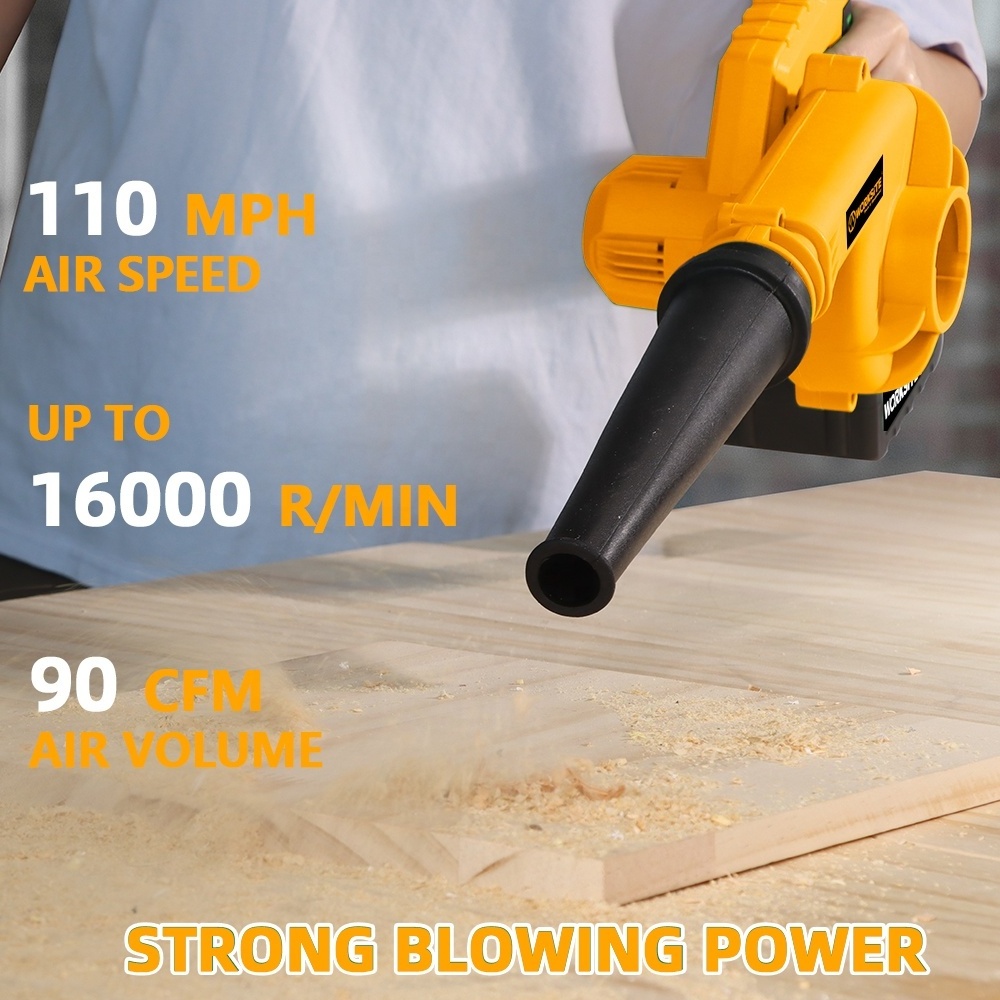 WORKSITE Customized 20V Cordless Blower Vacuum Battery Power Handheld Industrial Garden Sawdust Jobsite Blower