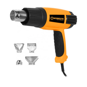 WORKSITE Industrial Electric Heat Gun Machine Hot Air Shrink Dryer 2100W Power Welding Soldering Heat Gun with 4 Nozzles