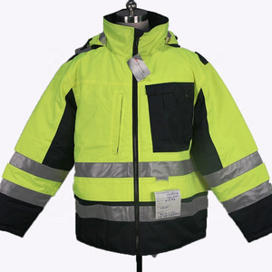 Custom Oxford Fire Resistant Water Proof Work Jacket Safety Hi Vis Reflective Clothing