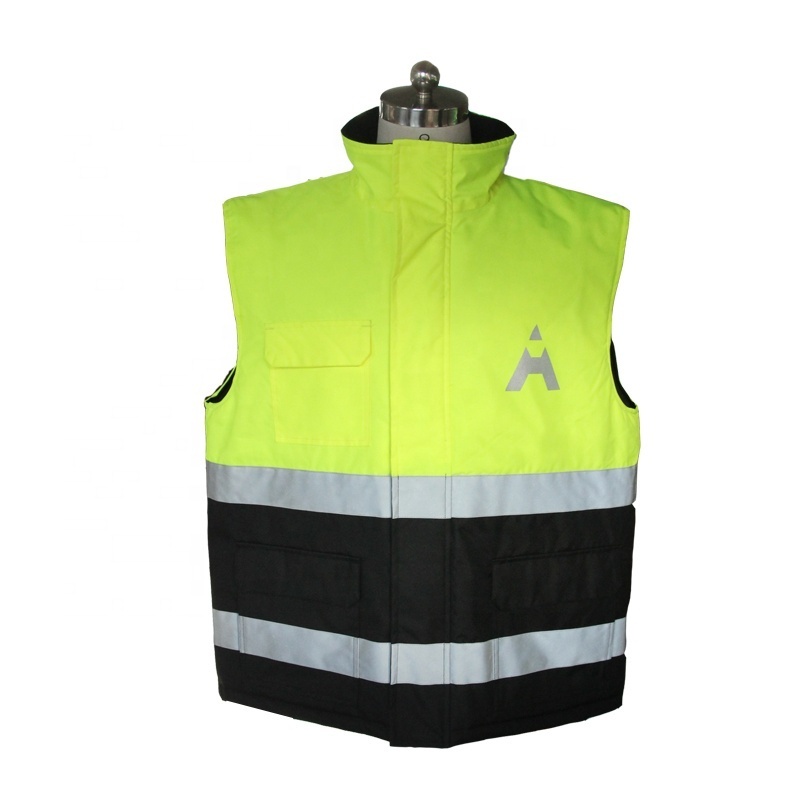 Hi Vis  Construction Safety Vests Reflective Security Vest Multi Pockets Work Wear