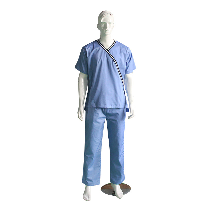 Hospital Patient Gown and Uniform Short Sleeve Medical Uniforms Oxford Silk Screen Printing Scrubs Uniforms Sets Fashionable