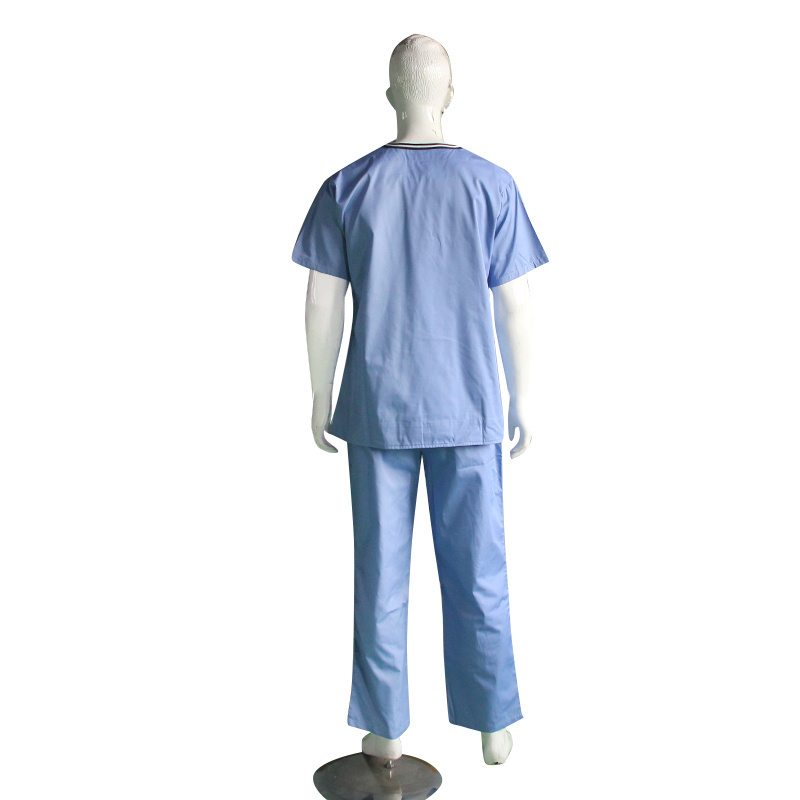 Hospital Patient Gown and Uniform Short Sleeve Medical Uniforms Oxford Silk Screen Printing Scrubs Uniforms Sets Fashionable