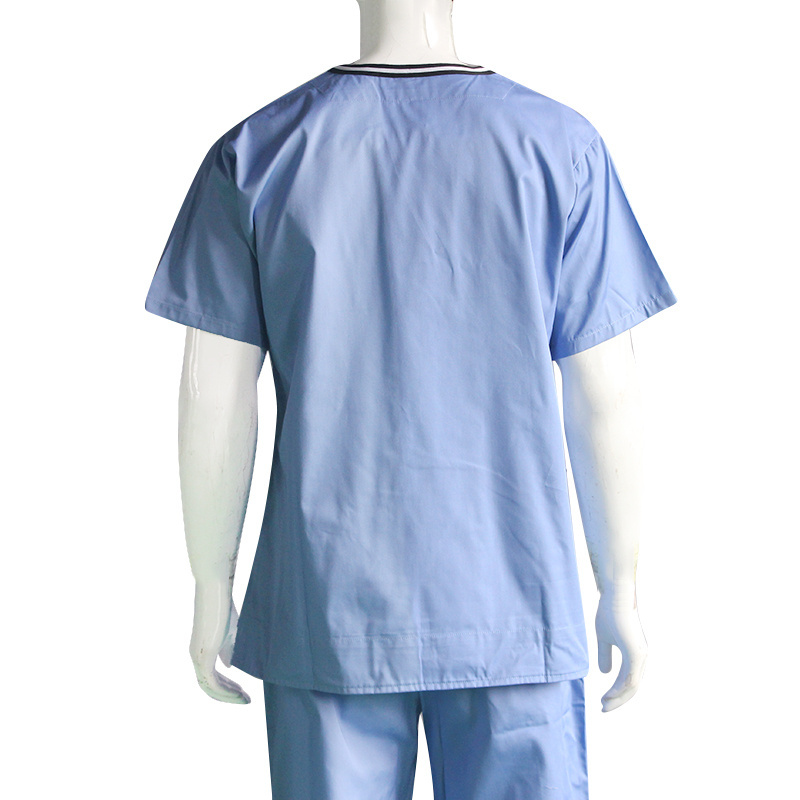 Hospital Patient Gown and Uniform Short Sleeve Medical Uniforms Oxford Silk Screen Printing Scrubs Uniforms Sets Fashionable