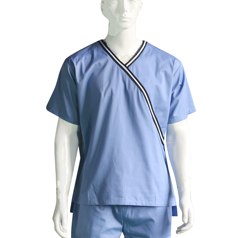 Hospital Patient Gown and Uniform Short Sleeve Medical Uniforms Oxford Silk Screen Printing Scrubs Uniforms Sets Fashionable