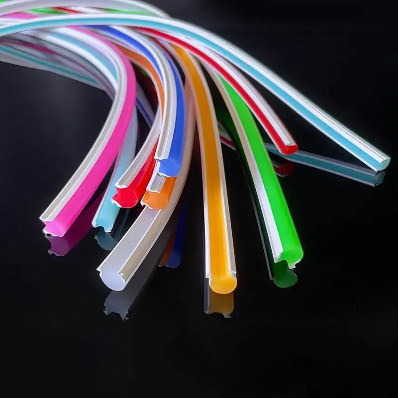 LED flex neon cuttable high Quality 6mm neon tube light 12V Pure silicone tube ed flexible neon light