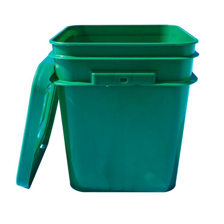 Round Clear Plastic Buckets With Lids Food Takeout Plastic Barrel Flexible Storage Bucket With Handles