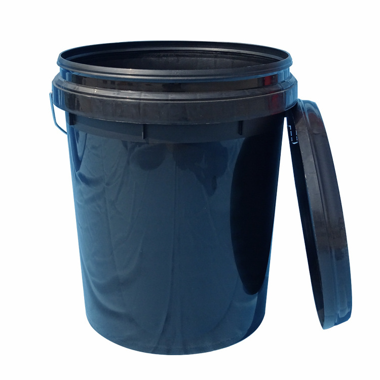 Customized Color Pail Food grade 20L 30L 35L PP plastic bucket With Plastic Handle Lid