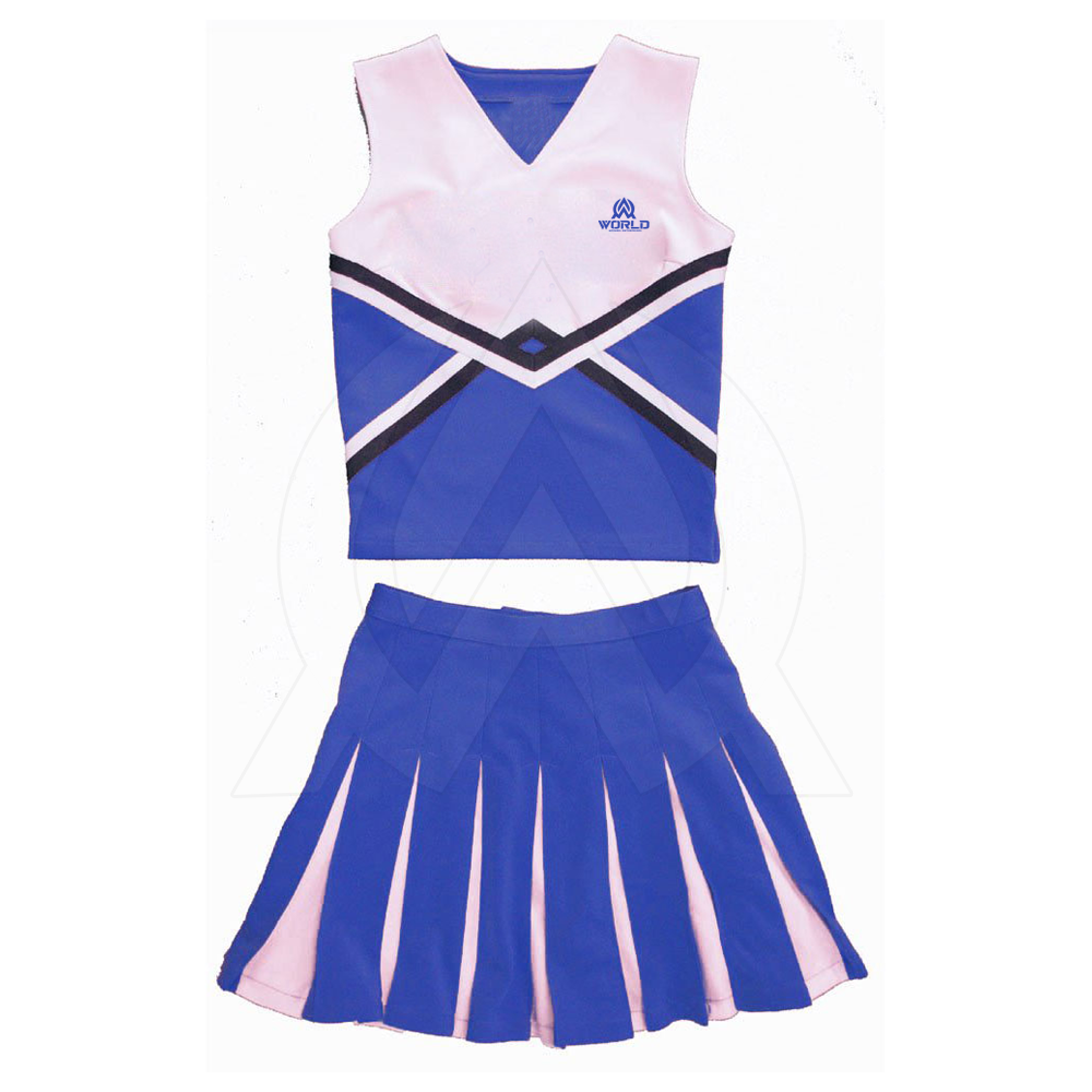 Cheerleader Costume Cheer Girls Uniform Tops Wholesale Cheerleading Uniforms Pattern Cheerleader Uniforms Polyester Women Golden