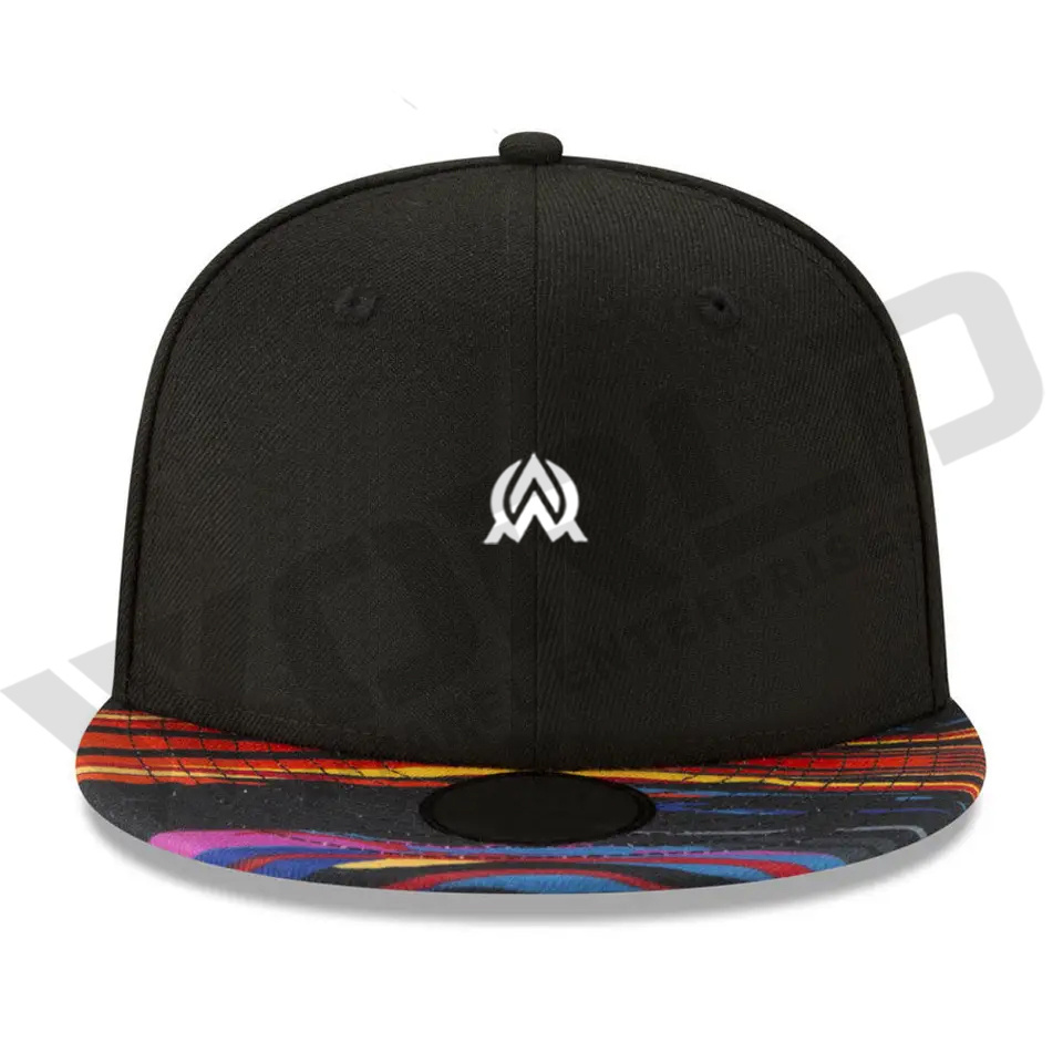 High Quality Wholesale Mens Flat Brim Blank New Black Plain Era Snap Back Custom Snapback Caps Hats with Embroidery Logo