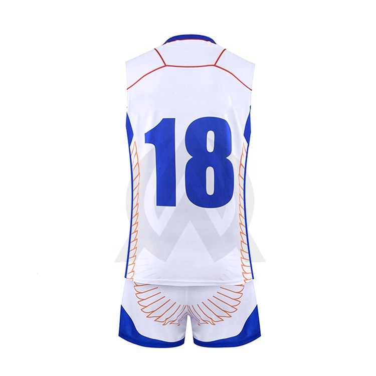 Quick Dry Latest Design Sublimated Printing Volleyball Uniform Beach Tops And Shorts 15 Pieces Volleyball Uniforms For Players