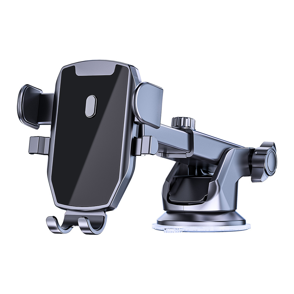 Easy One Touch Handsfree Desk Stand Dashboard Windshield Universal Car Mount Phone Holder for iPhone 15 Pro Max Samsung