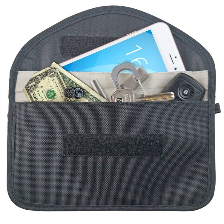 RFID Blocker Pouch RFID Credit Card Sleeve Anti Theft Faraday Bag for Car Key Fob & Cell Phone Blocking Pocket