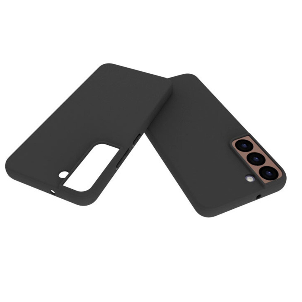 2022 New Slim Fit Shockproof Matte Black Soft TPU Case for Samsung Galaxy S22