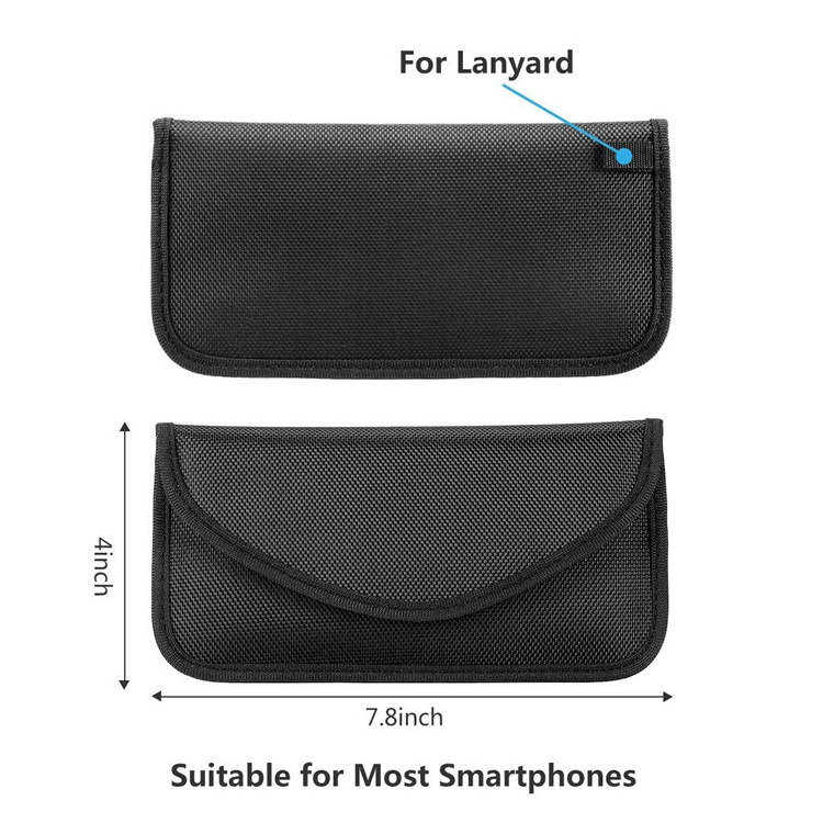 RFID Blocker Pouch RFID Credit Card Sleeve Anti Theft Faraday Bag for Car Key Fob & Cell Phone Blocking Pocket