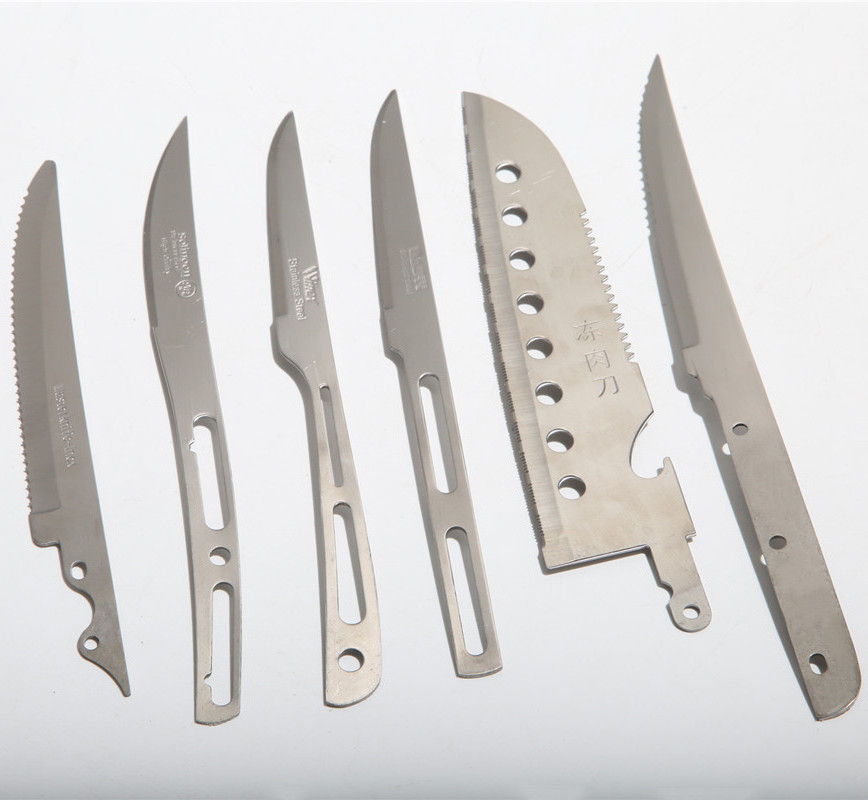 Custom wholesale knife blanks stainless steel DIY handle full tang blade for paring steak kitchen knife making