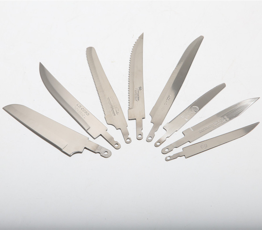 Custom wholesale knife blanks stainless steel DIY handle full tang blade for paring steak kitchen knife making